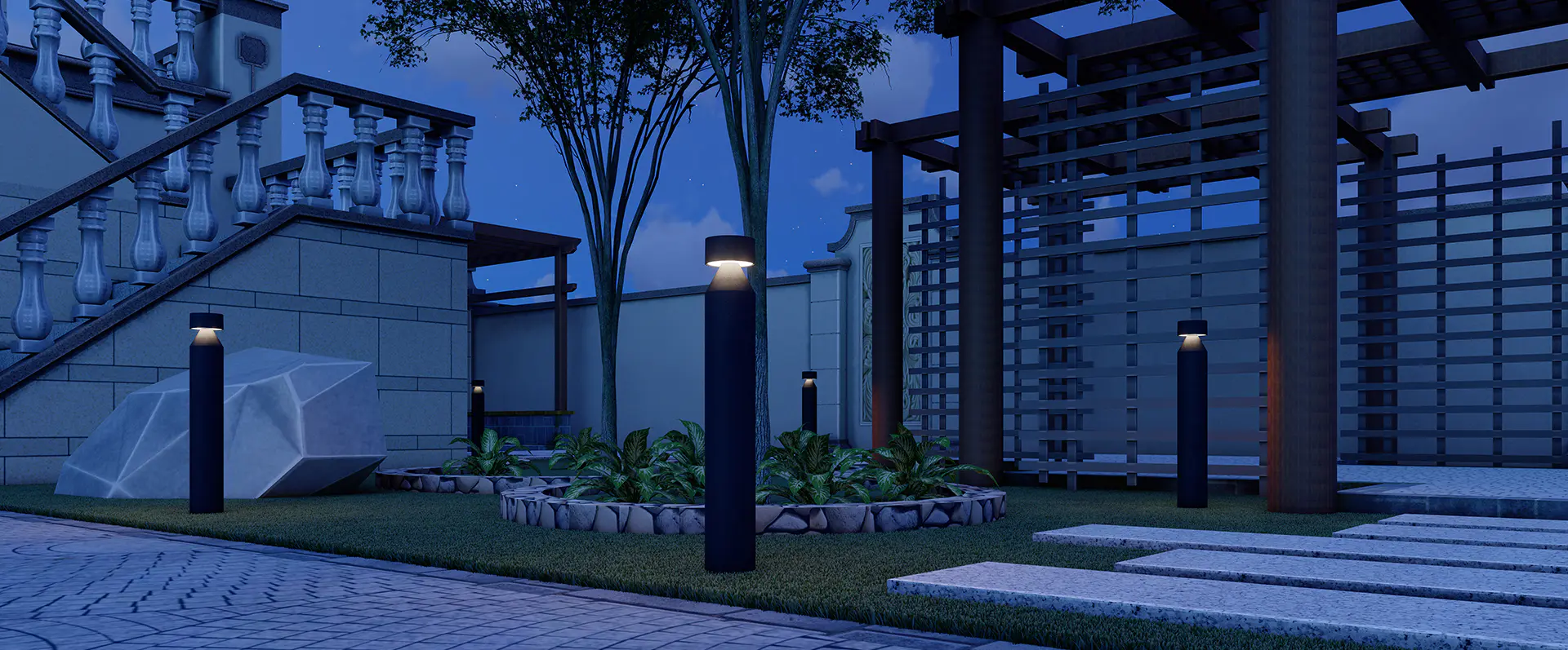 Боллард Systemlight Corso Slope Grand